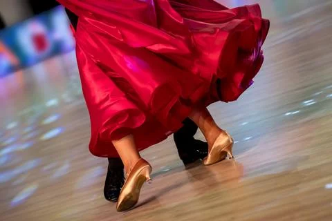 Couple dancing standard dance Stock Photos