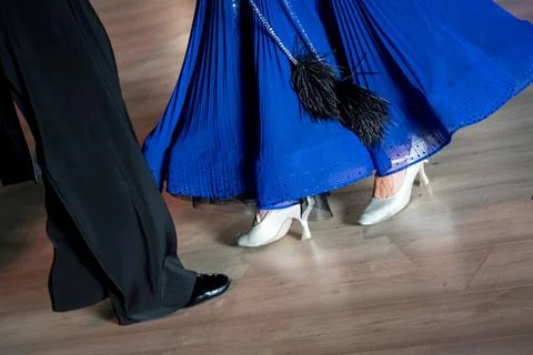 Couple dancing standard dance Stock Photos