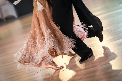 Couple dancing standard dance Stock Photos