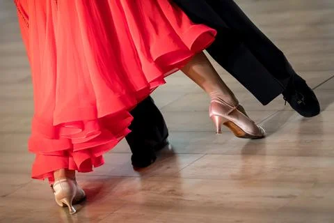 Couple dancing standard dance Stock Photos
