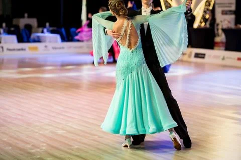 Couple dancing standard dance Foto stock