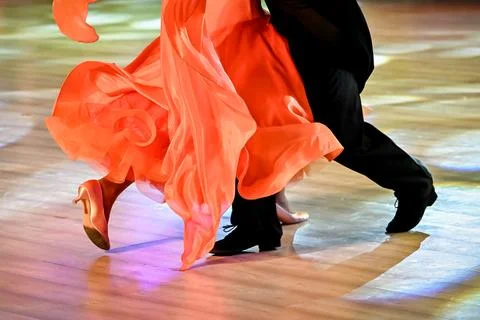 Couple dancing standard dance Stock Photos