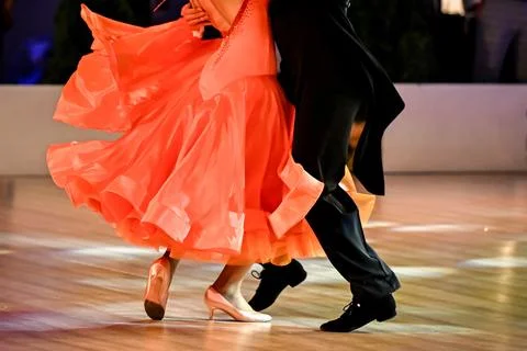 Couple dancing standard dance Stock Photos