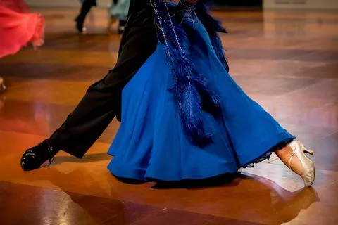 Couple dancing standard dance Stock Photos