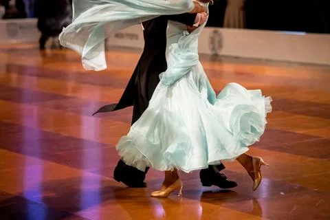 Couple dancing standard dance Foto stock