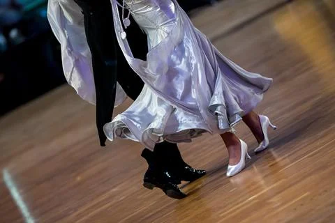 Couple dancing standard dance Stock Photos