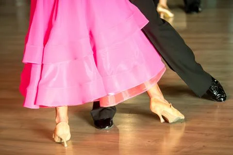 Couple dancing standard dance Stock Photos