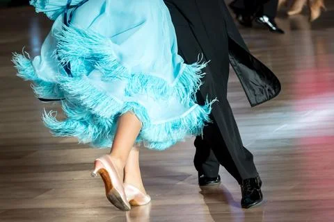 Couple dancing standard dance Foto stock