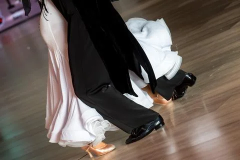 Couple dancing standard dance Stock Photos