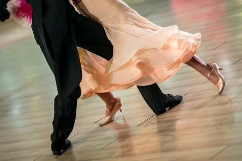 Couple dancing standard dance Stock Photos