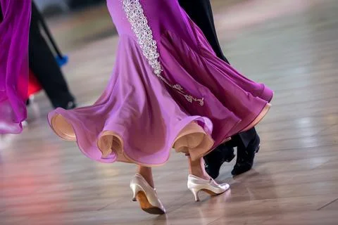 Couple dancing standard dance Stock Photos