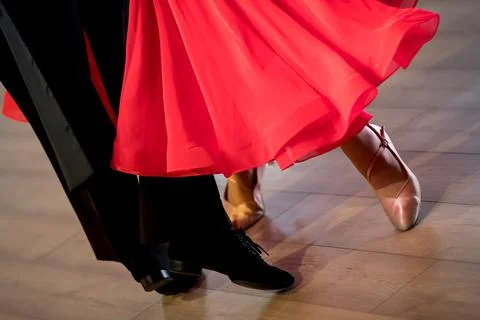 Couple dancing standard dance Stock Photos