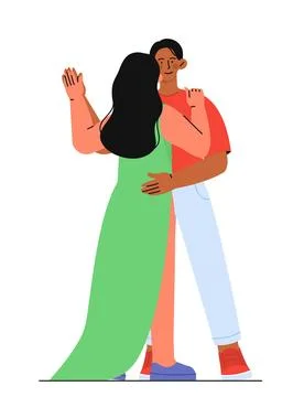 Couple dancing vector concept Ilustração Stock