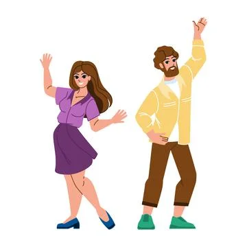 Couple dancing vector Stock Illustration
