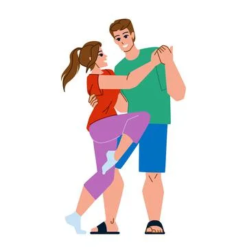 Couple dancing vector Stock Illustration
