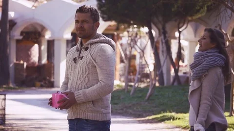 Couple on a date Stock Footage 73124630