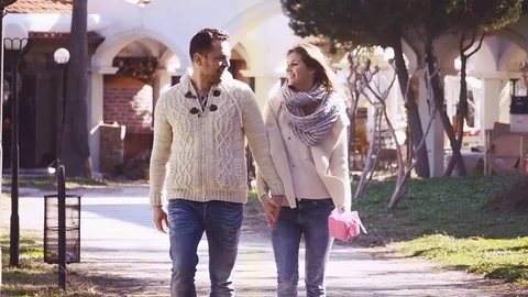 Couple on a date Stock Footage 73429190