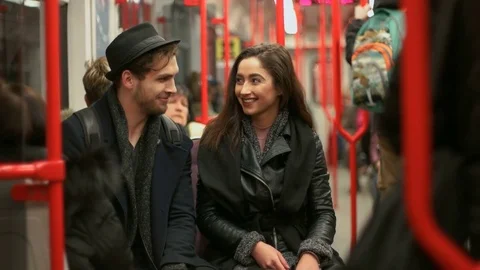 Couple on a Date Stock Footage 80223270