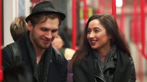 Couple on a Date Stock Footage 80223685