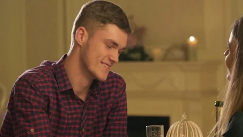 Couple on a date Stock Footage 83266344