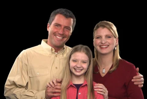 Couple with Daughter Stock Footage 754878