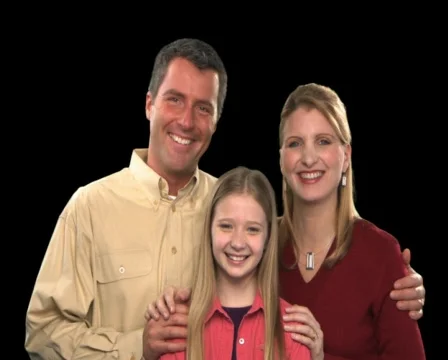 Couple with Daughter Stock Footage 754880
