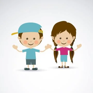 Couple design over gray background vector illustration Ilustração Stock