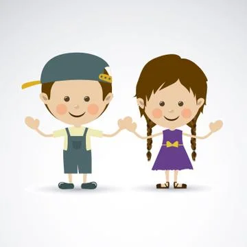 Couple design over gray background vector illustration Ilustração Stock
