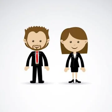 Couple design over gray background vector illustration Ilustração Stock