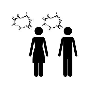 Couple design over white background vector illustration Ilustração Stock