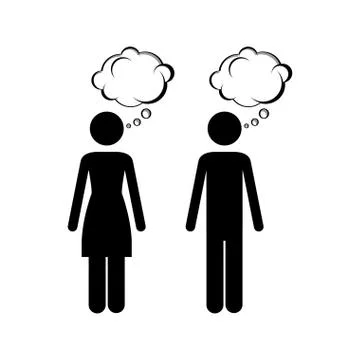 Couple design over white background vector illustration Ilustração Stock