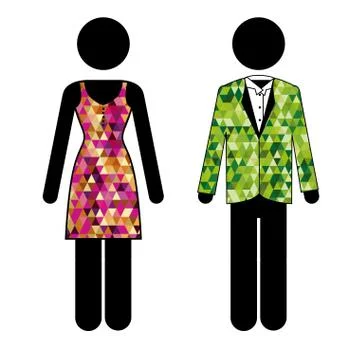 Couple design over white background vector illustration Ilustração Stock