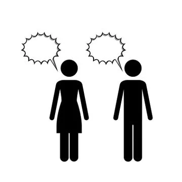 Couple design over white background vector illustration Ilustração Stock