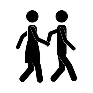 Couple design over white background vector illustration Ilustração Stock