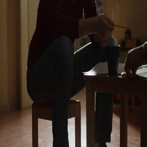 Couple discussing over a document at home Stock Footage 69494130