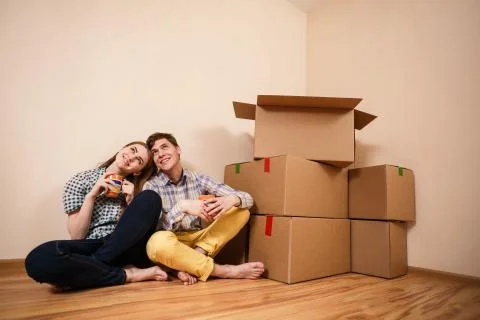 Couple drinking tea Stock Photos