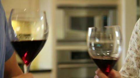 Couple drinking wine Stock Footage 808509