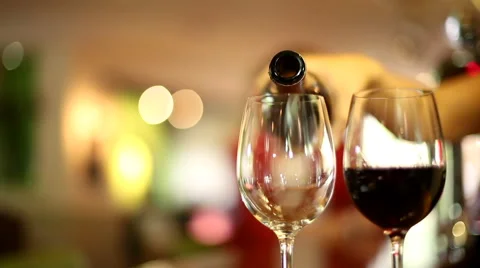 Couple Drinking Wine Stock Footage 44086402