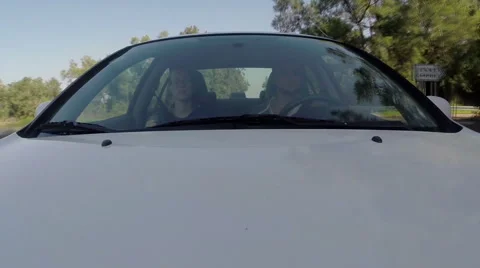 Couple driving car. Video stock 51123013