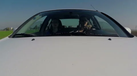 Couple driving car. Stock Footage 51126515