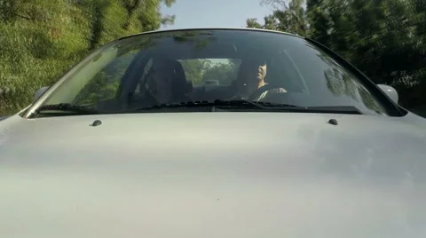 Couple driving car. Stock Footage 51129086
