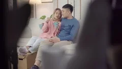 Asian couple sweet home video!