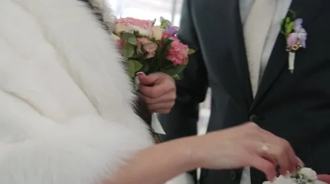 The couple exchange rings Stock Footage 59664830