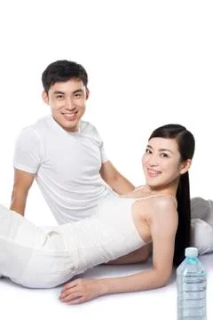 Couple Exercising Stock Photos