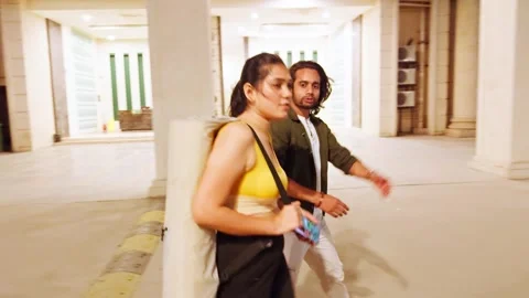 Couple fighting While walking Stock Footage 276776866