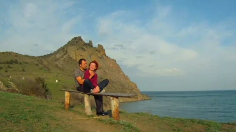 Couple flirting Stock Footage 834690