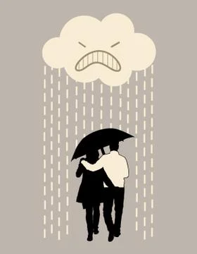 Couple future Stock Illustration
