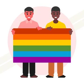 Couple-of-gays Stock Illustration