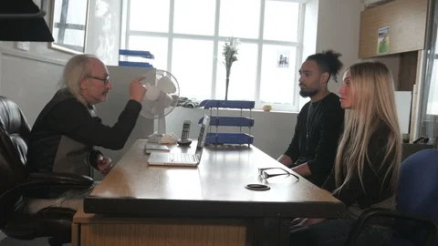 Couple getting fired from job. Stock Footage 113079228