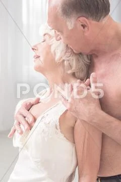 Couple getting intimate Stock Photos